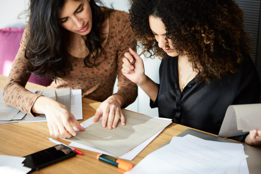 homeschool mother and daughter calculating high school credits
